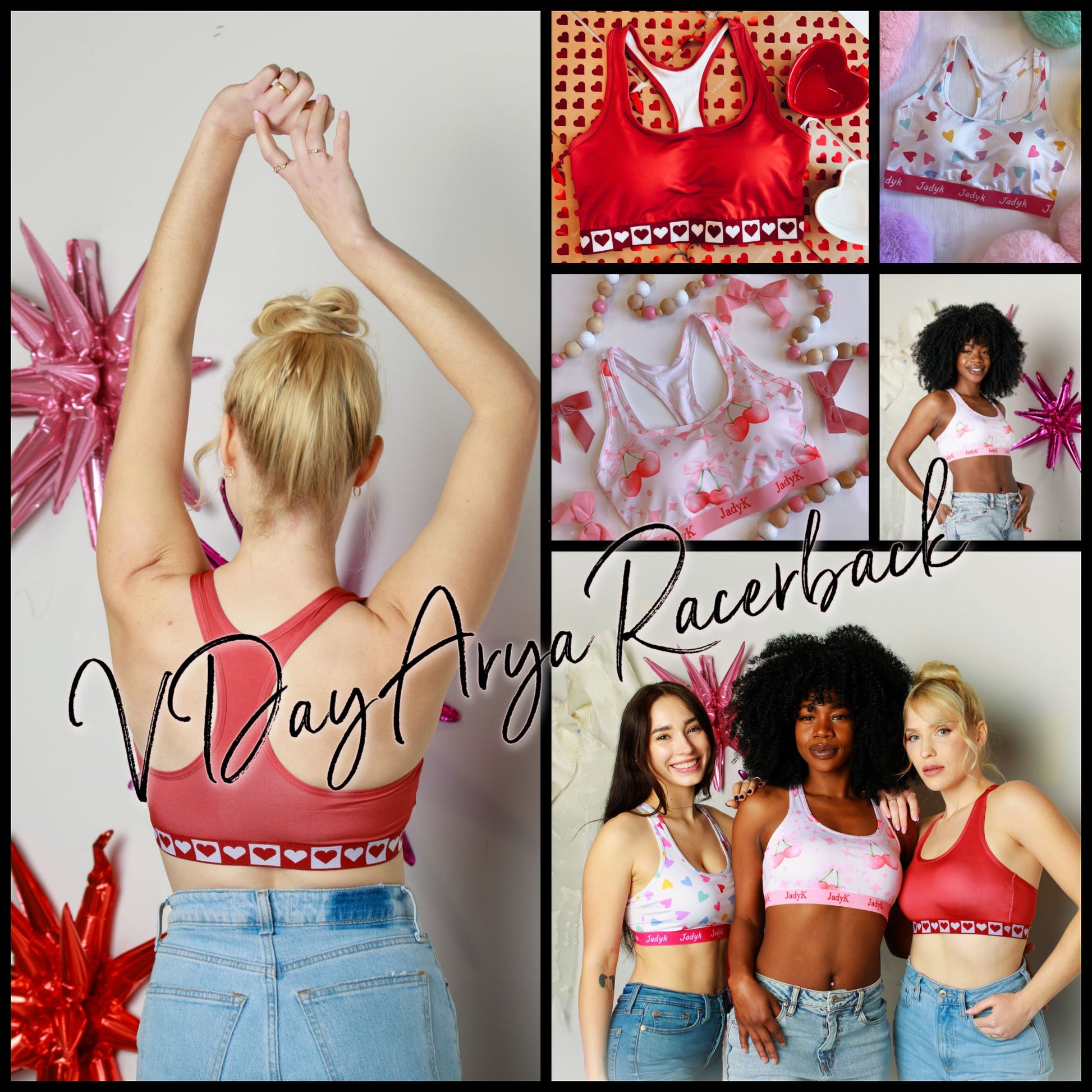 Arya Valentine Racerback Bralette | Limited Edition By JadyK