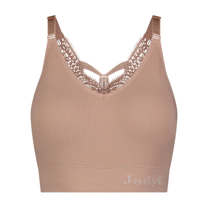 Jules Ribbed Lace Bralette By JadyK